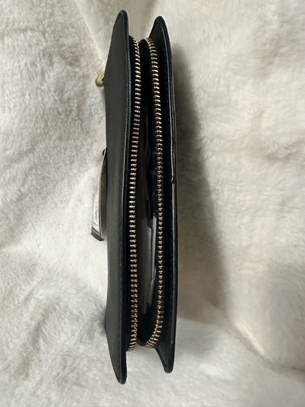 Karl Lagerfeld Black Wallet with Gold Logo and Silver Icon Charm - Picture 3 of 6
